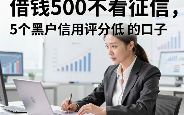 借钱500不看征信，顺便介绍5个黑户信用评分低的口子
