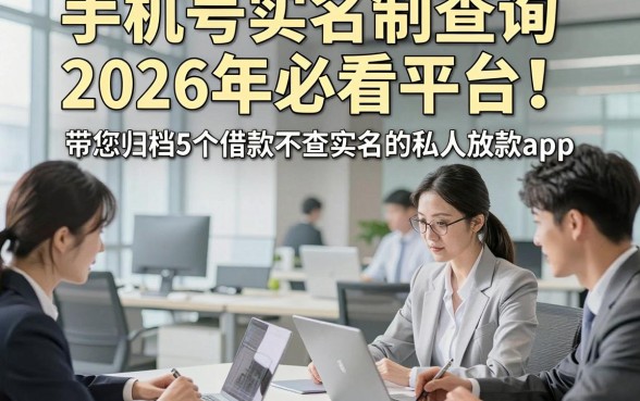 手机号实名制查询2026年必看平台！带您归档5个借款不查实名的私人放款app