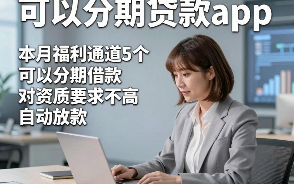 可以分期贷款app，本月福利通道5个可以分期借款对资质要求不高自动放款的平台