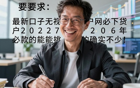 最新口子无视黑白户网贷20272026年必下款的能挑的确实不少！，今天为您深入分说这五个借款口子！