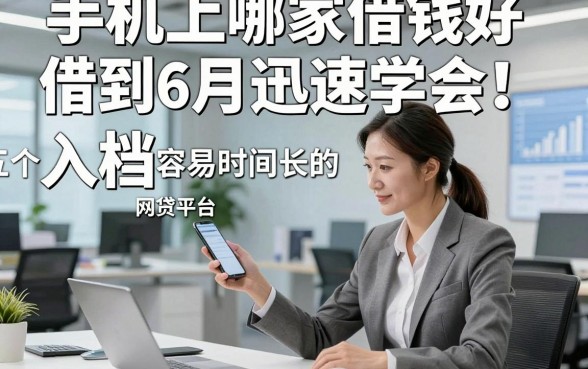 手机上哪家借钱好借到6月迅速学会！入档​五个容易贷时间长的网贷平台