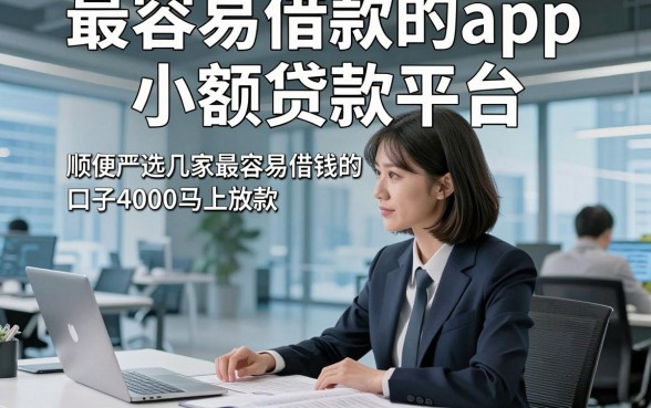最容易借款的app小额贷款平台，顺便严选这几家最容易借钱的口子4000马上放款