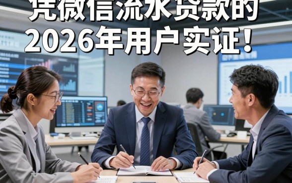 凭微信流水贷款的2026年用户实证！本次列举这5个凭微信流水借款自动放款的app