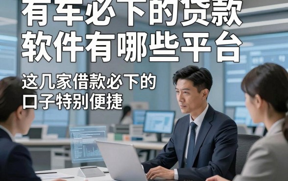 有车必下的贷款软件有哪些平台，这几家借款必下的口子特别便捷