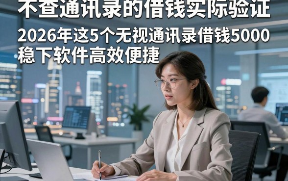 不查通讯录的借钱实际验证，2026年这5个无视通讯录借钱5000稳下软件高效便捷
