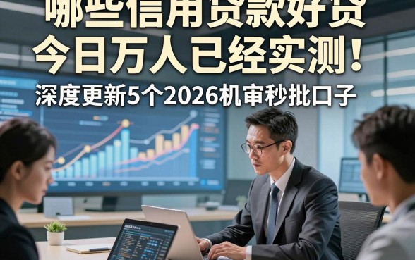 哪些信用贷款好贷今日万人已经实测！深度更新5个2026机审秒批口子