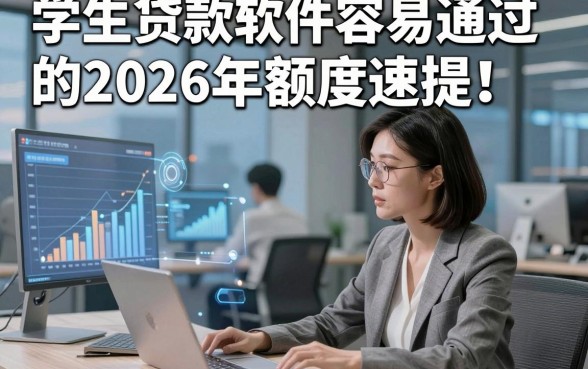 学生贷款软件容易通过的2026年额度速提！顺便归纳这5个借款容易通过的平台