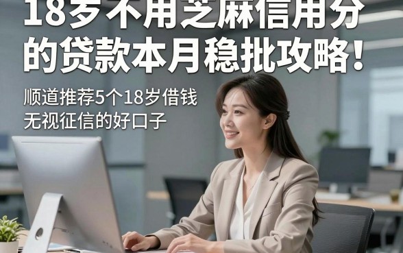 18岁不用芝麻信用分的贷款本月稳批攻略！顺道推荐5个18岁借钱无视征信的好口子