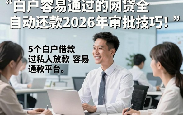白户容易通过的网贷全自动还款2026年审批技巧！顺便介绍5个白户借款容易通过私人放款平台