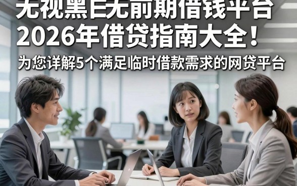 无视黑白无前期借钱平台2026年借贷指南大全！为您详解5个满足临时借款需求的网贷平台