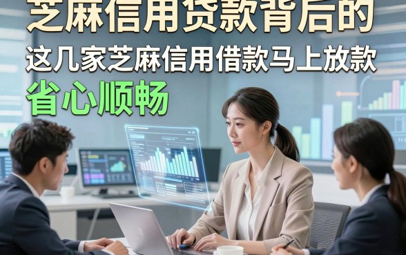 芝麻信用贷款背后的，这几家芝麻信用借款马上放款app省心顺畅