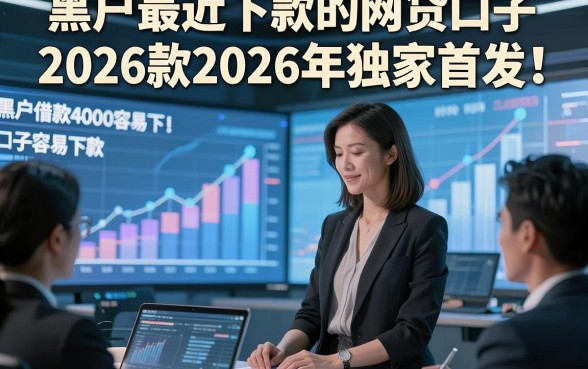 黑户最近下款的网贷口子2026款2026年独家首发！本篇筛选这五个黑户借款4000容易下款的口子
