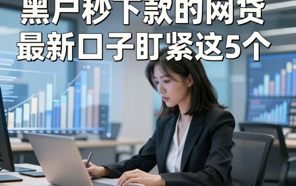 黑户秒下款的网贷最新口子盯紧这5个，本篇为您深入罗列！