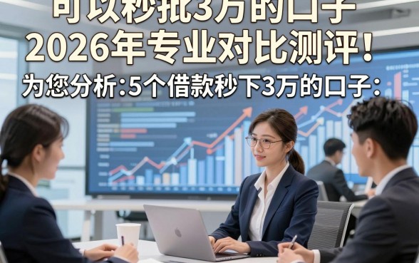 可以秒批3万的口子2026年专业对比测评！为您分析5个借款秒下3万的口子