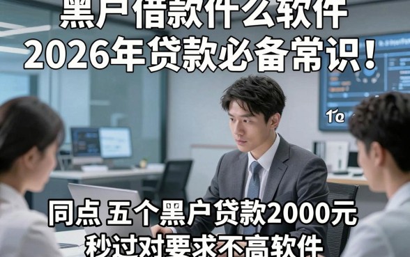 黑户借款什么软件2026年贷款必备常识！同时盘点五个黑户贷款2000元秒过对要求不高软件