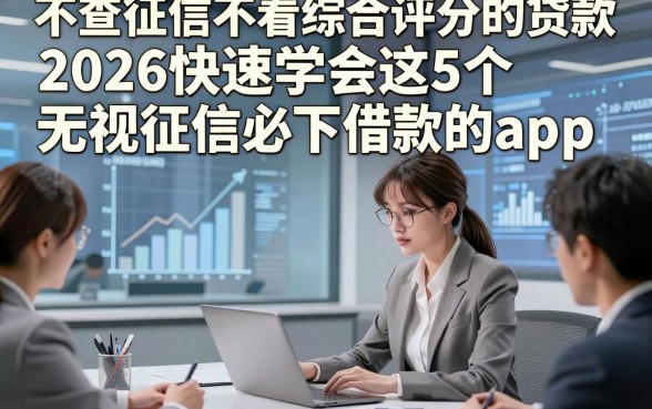 不查征信不看综合评分的贷款，2026快速学会这5个无视征信必下借款的app