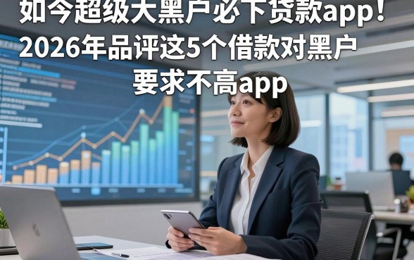 如今超级大黑户必下贷款app！2026年品评这5个借款对黑户要求不高app