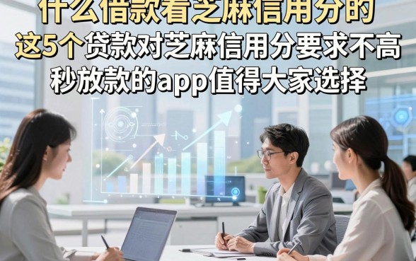 什么借款看芝麻信用分的，这5个贷款对芝麻信用分要求不高秒放款的app值得大家选择