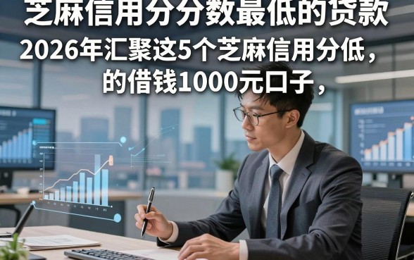 芝麻信用分分数最低的贷款，2026年汇聚这5个芝麻信用分低的借钱1000元口子