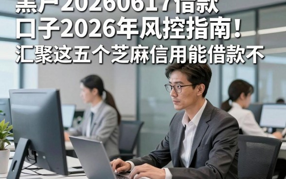 黑户20260617借款口子2026年风控指南！汇聚这五个芝麻信用能借款不