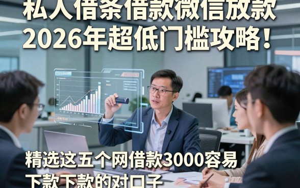 私人借条借款微信放款2026年超低门槛攻略！本文精选这五个网贷借款3000容易下款的对口子