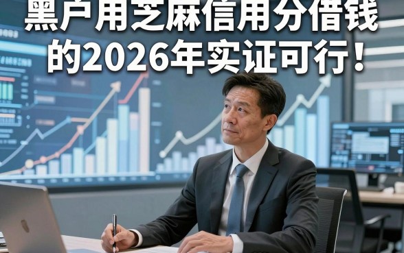 黑户用芝麻信用分借钱的2026年实证可行！顺便分享五个黑户对芝麻分要求不高直接放款软件