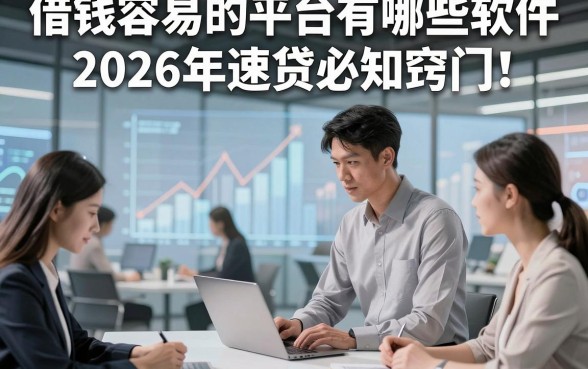 借钱容易的平台有哪些软件2026年速贷必知窍门！归纳​五个借款无视征信的口子