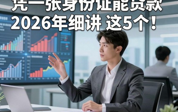 凭一张身份证能贷款2026年细讲​这5个！本文为您详细枚举！