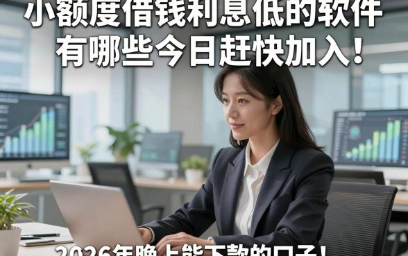 小额度借钱利息低的软件有哪些今日赶快加入！分说5个2026年晚上能下款的口子