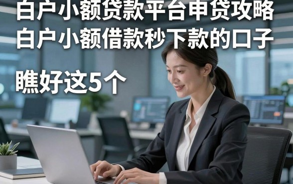 白户小额贷款平台申贷攻略，瞧好这5个​白户小额借款秒下款的口子