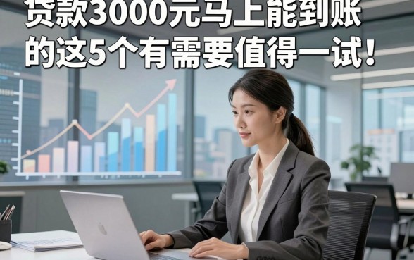 贷款3000元马上能到账的这5个有需要值得一试！本文为您精心汇聚！