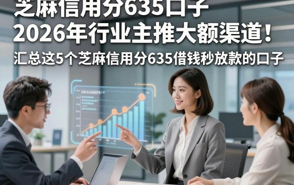 芝麻信用分635口子2026年行业主推大额渠道！汇总这5个芝麻信用分635借钱秒放款的口子