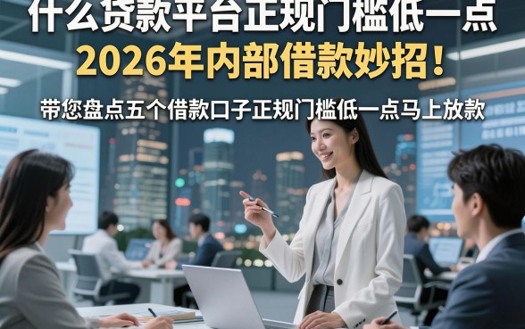 什么贷款平台正规门槛低一点2026年内部借款妙招!带您盘点五个借款口子正规门槛低一点马上放款