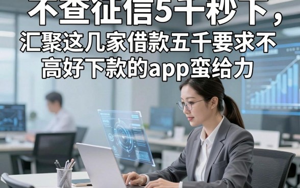 不查征信5千秒下，汇聚这几家借款五千要求不高好下款的app蛮给力