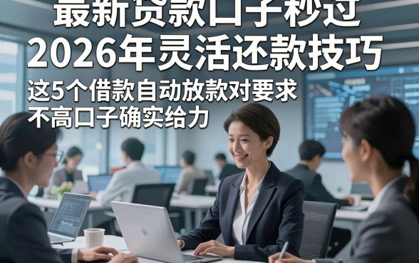 最新贷款口子秒过2026年灵活还款技巧，这5个借款自动放款对要求不高口子确实给力