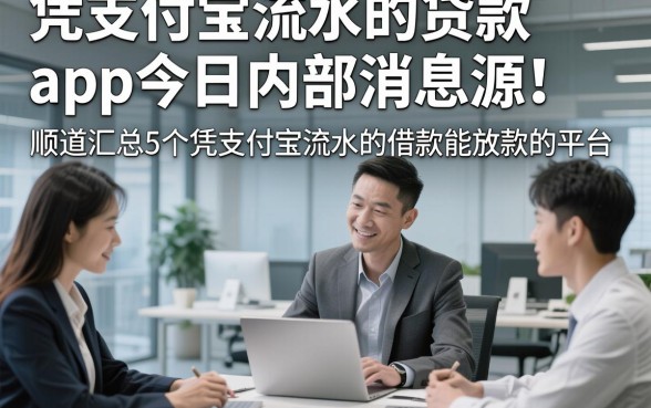 凭支付宝流水的贷款app今日内部消息源！顺道汇总5个凭支付宝流水的借款能放款的平台
