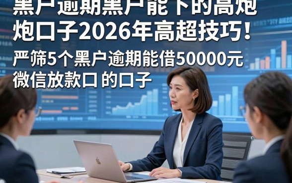 黑户逾期黑户能下的高炮口子2026年高超技巧！严筛5个黑户逾期能借50000元微信放款的口子