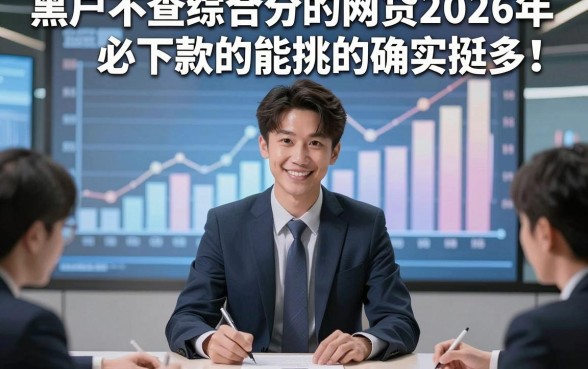 黑户不查综合分的网贷2026年必下款的能挑的确实挺多！，本篇隆重归总这五个黑户借钱口子！