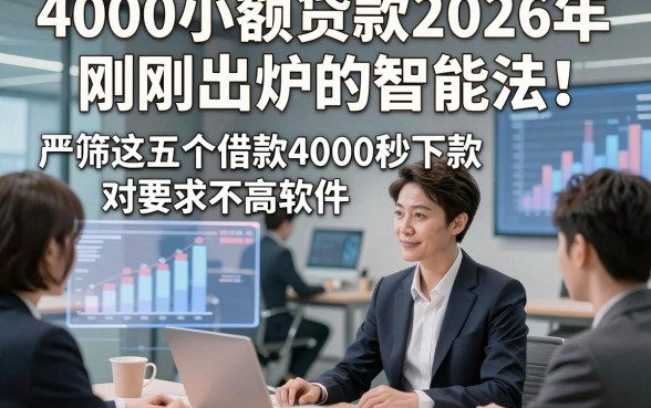 4000小额贷款2026年刚刚出炉的智能法！严筛这五个借款4000秒下款对要求不高软件