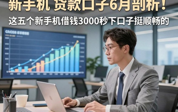 新手机 贷款口子6月剖析！这五个新手机借钱3000秒下口子挺顺畅的