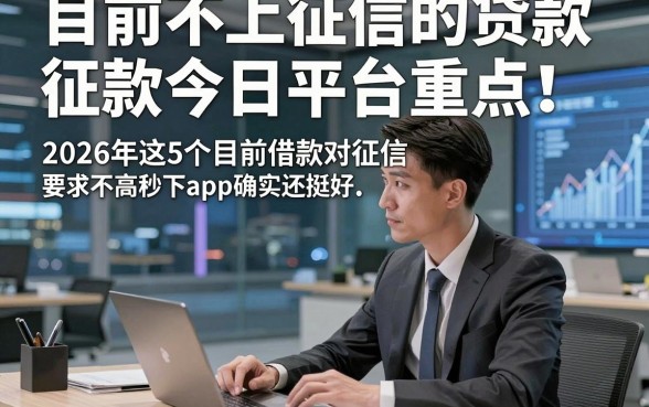 目前不上征信的贷款今日平台重点，2026年这5个目前借款对征信要求不高秒下app确实还挺好