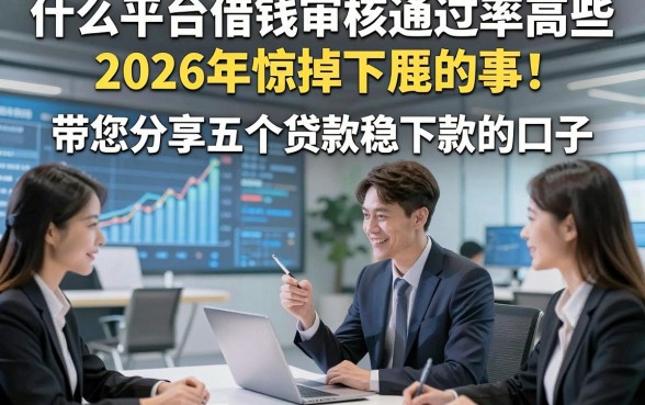 什么平台借钱审核通过率高些2026年惊掉下巴的事！带您分享五个贷款稳下款的口子