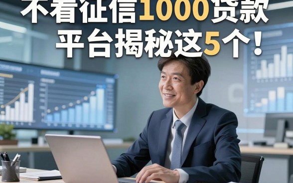 不看征信1000贷款平台揭秘这5个！且看本文隆重介绍！