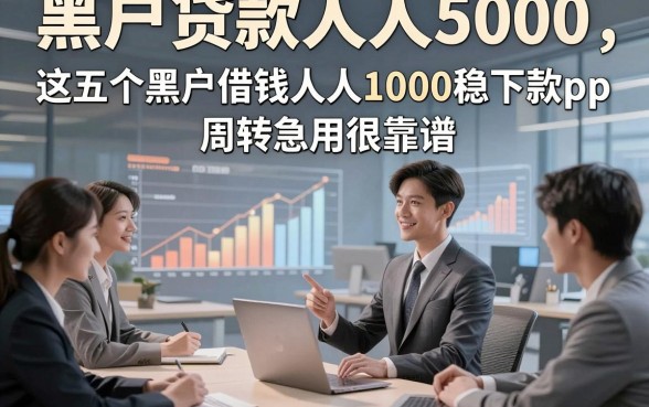 黑户贷款人人5000，这五个黑户借钱人人1000稳下款app周转急用很靠谱