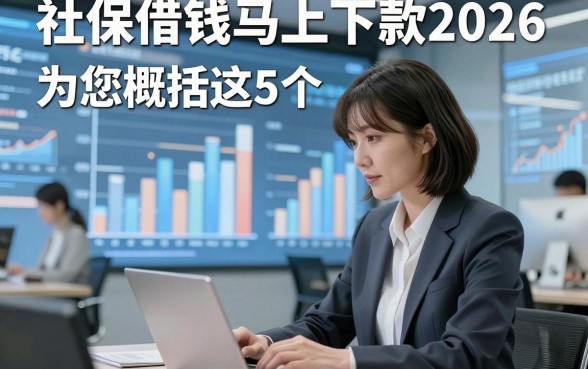 社保借钱马上下款2026，为您概括这5个社保贷款直接放款无视征信的app值得长期用