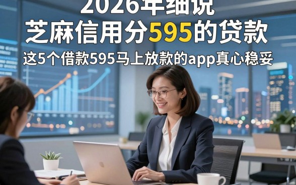 2026年细说​芝麻信用分595的贷款，这5个借款595马上放款的app真心稳妥