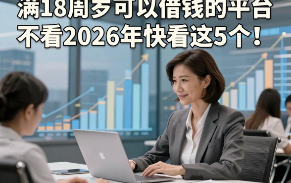 满18周岁可以借钱的平台不看2026年快看这5个！本篇为您隆重品评！