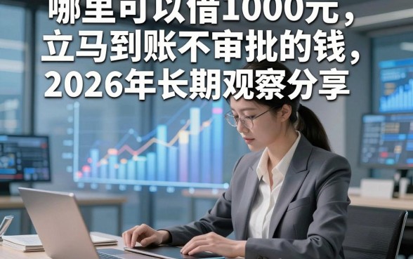 哪里可以借1000元立马到账不审批的钱2026年长期观察分享，这5个借钱的软件对审批要求不高秒过确实很靠谱