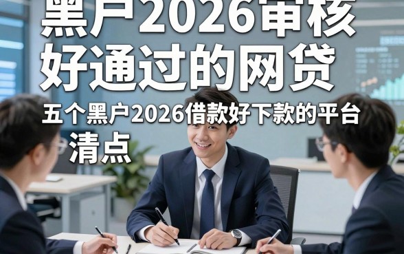 黑户2026审核好通过的网贷，清点​五个黑户2026借款好下款的平台