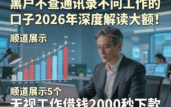 黑户不查通讯录不问工作的口子2026年深度解读大额！顺道展示5个无视工作借钱2000秒下款的口子